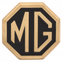 Badge or fond noir, MG