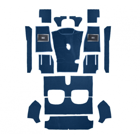 kit moquette bleue - Austin Healey BT7 - BJ8