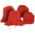 Kit housse de siège cuir rouge - Austin Healey BN1-BN4