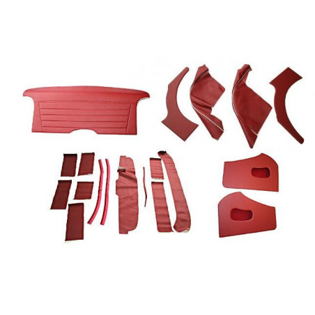 Kit garniture intérieur rouge - Triumph TR3, TR3A
