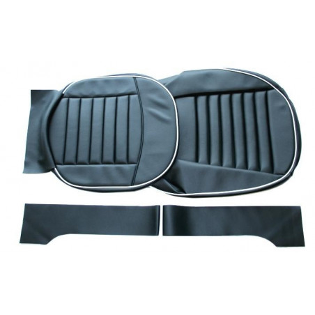 Kit garniture de siège noire - Triumph TR3A